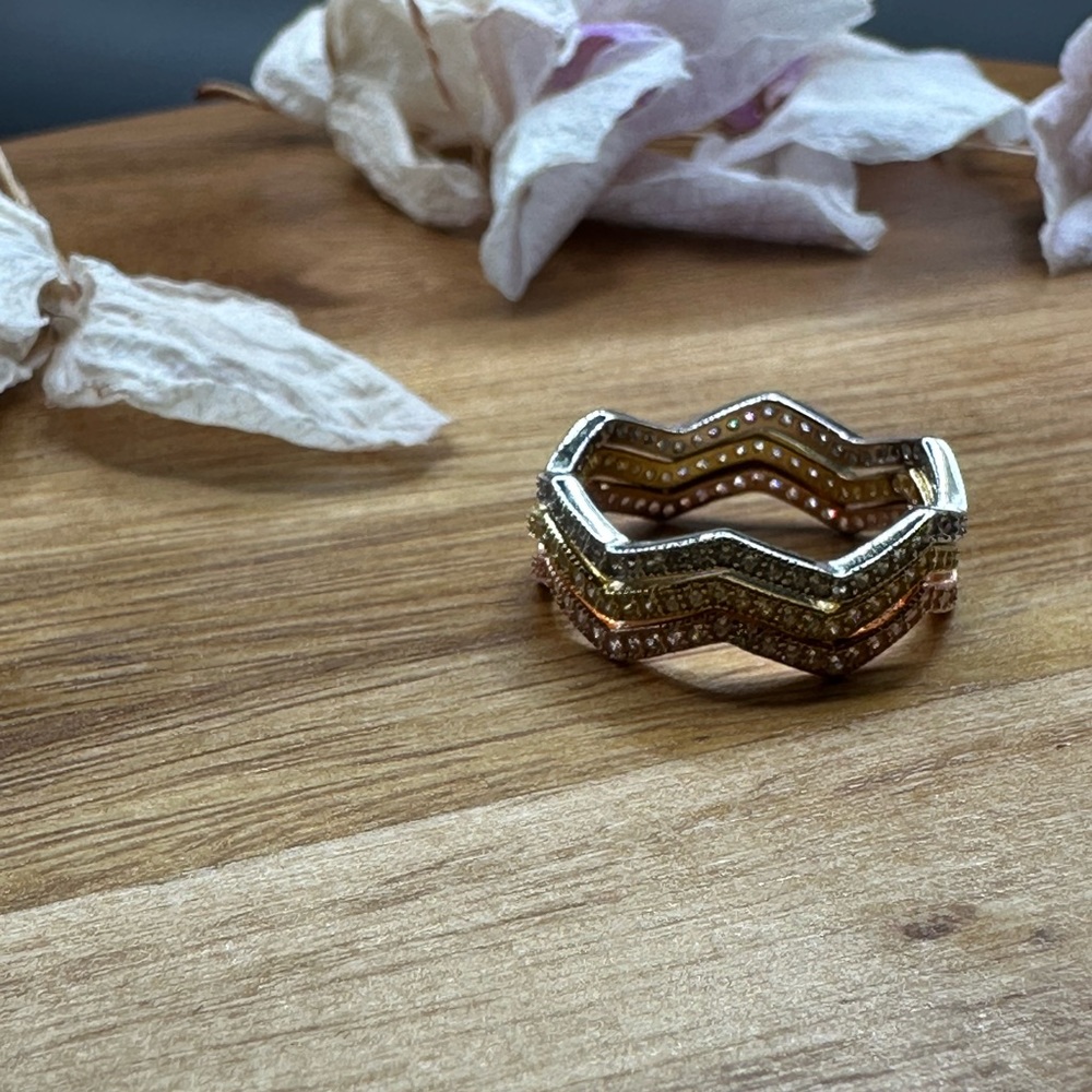 Stackable rings (3) NEW Sterling Silver